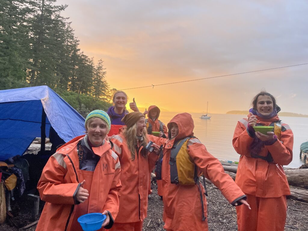 Willow And Crew On Longboat Journey